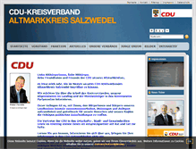 Tablet Screenshot of cdu-altmarkkreis.de